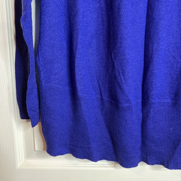 PURE collection Blue Superfine 100% Cashmere Sweater Size 8/10 Medium - Picture 3 of 7